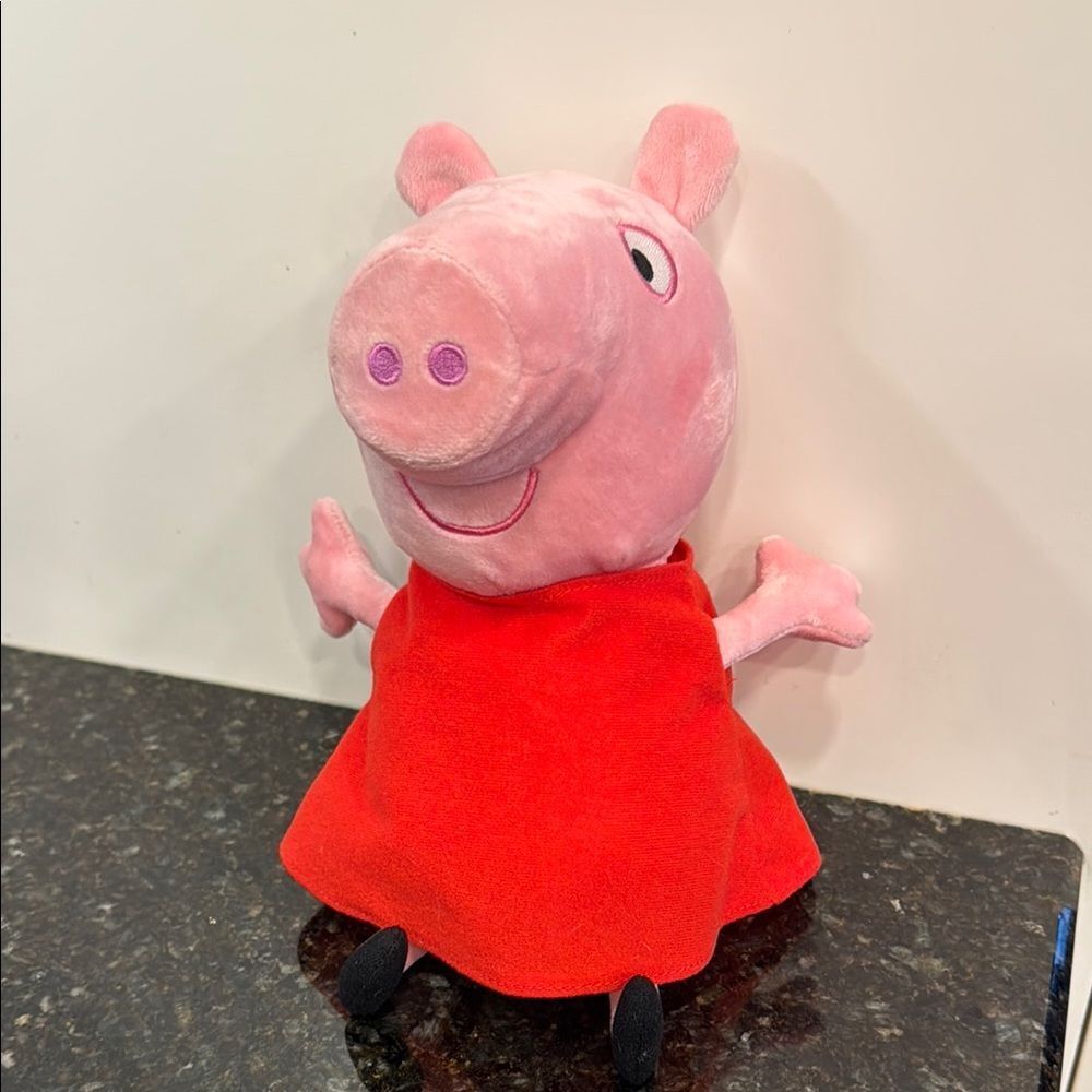 Peppa Pig 12” Hug N Oink Talking Plush Stuffed Animal Toy 2003 RETIRED